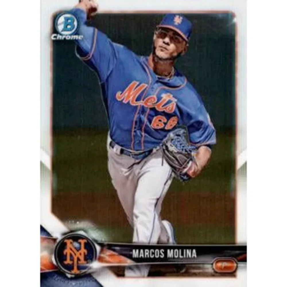2018 Bowman Chrome Prospects Marcos Molina BCP35 New York Mets